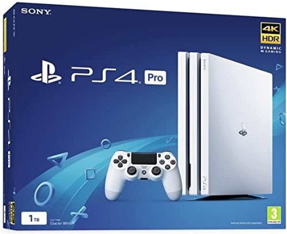 Sony PlayStation 4 Pro 1TB Console (White) (Renewed)