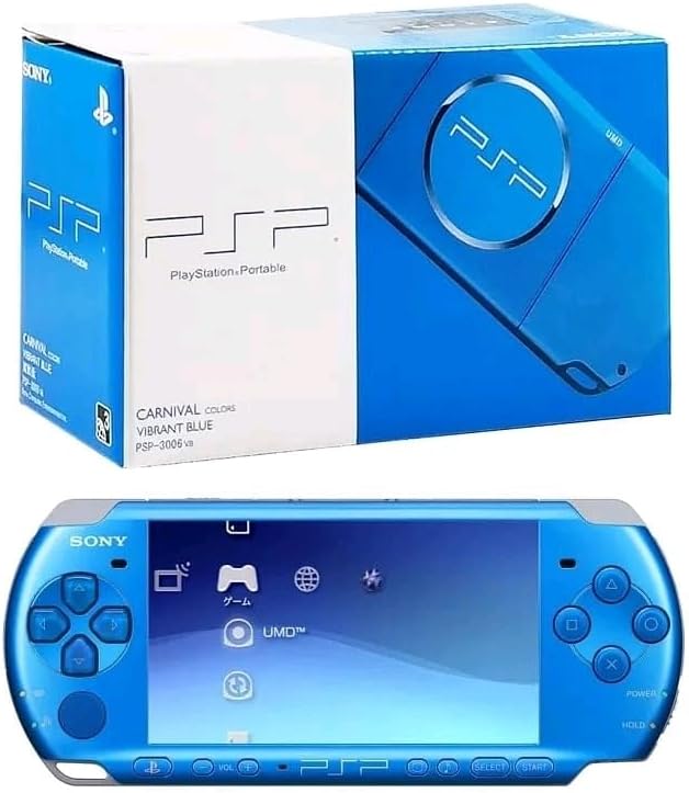 PSP 3006 With 128 Installed Games Blue Color