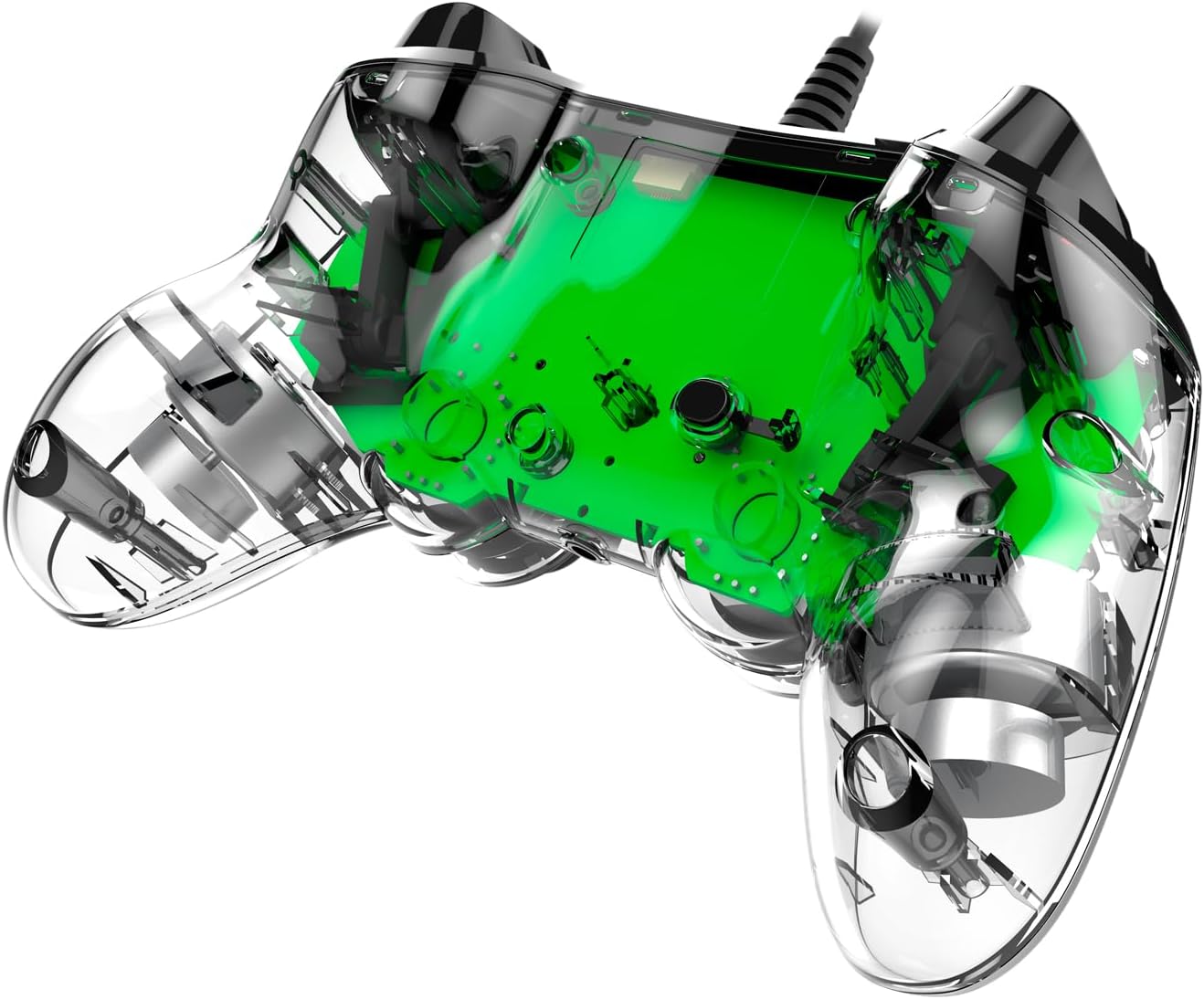 Nacon Wired Illuminated Compact Controller for PlayStation 4, Green