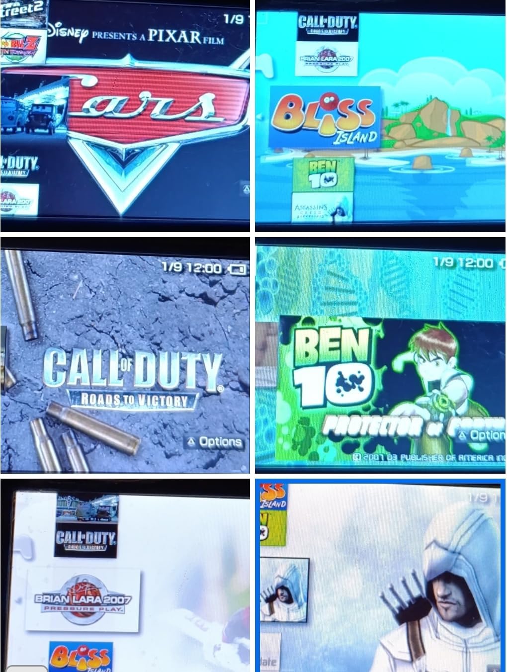 PSP 3006 With 128 Installed Games Blue Color