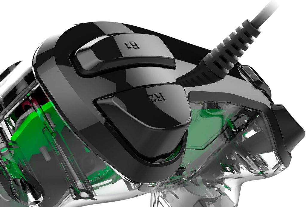 Nacon Wired Illuminated Compact Controller for PlayStation 4, Green