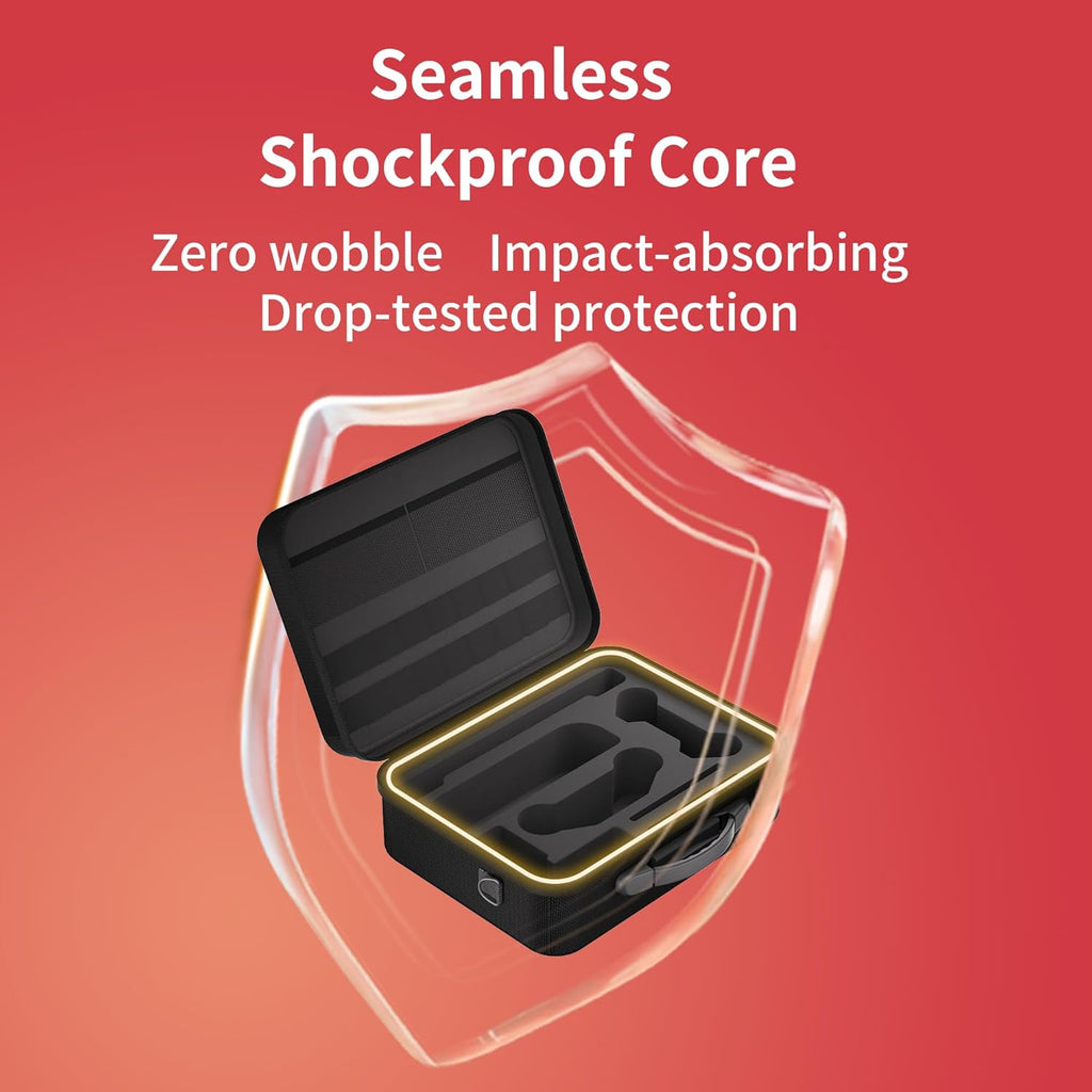 Switch 2 Carry Case Compatible with Nintendo Switch 2, with 18 Games Cartridges Waterproof and Dustproof Travel Case for Switch 2 and Switch 2 Accessories, with Handles and Shoulder Straps (Grey)