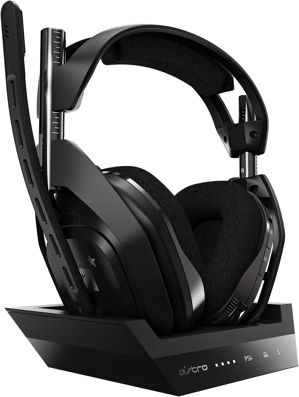 ASTRO Gaming A50 Wireless Headset + Base Station Gen 4 - Compatible With PS5, PS4, PC, Mac - Black/Silver - End of life model