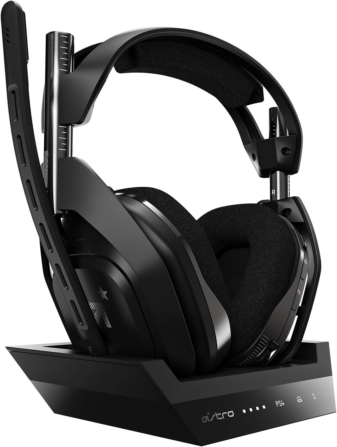 ASTRO Gaming A50 Wireless Headset + Base Station Gen 4 - Compatible With PS5, PS4, PC, Mac - Black/Silver - End of life model