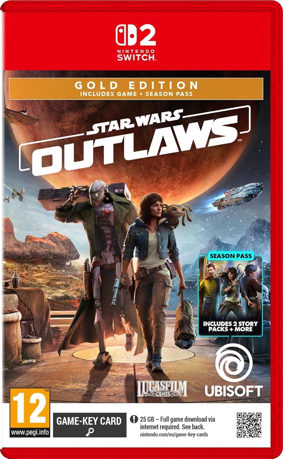 Star Wars Outlaws Gold Edition - Nintendo Switch 2 - New Original