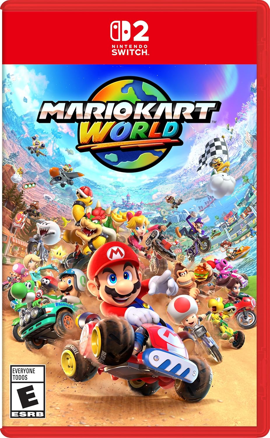 Mario Kart World, Nintendo Switch 2 Game, ESRB Rating E