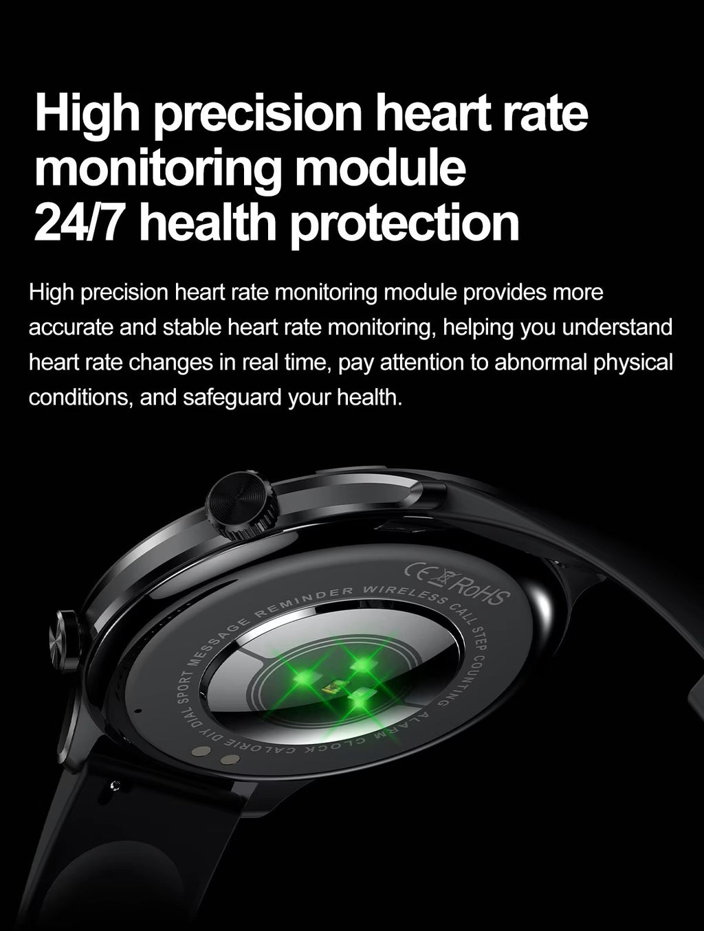 PPixels QA109 Smart Watch, 1.75 Inch AMOLED Display, Waterproof, Blood Pressure Monitor, Heart Rate Tracking, NFC, Bluetooth Calling, Grey Silicone Band